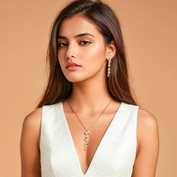 Iris Glint Pendant Set - Raksha Bandhan Collection