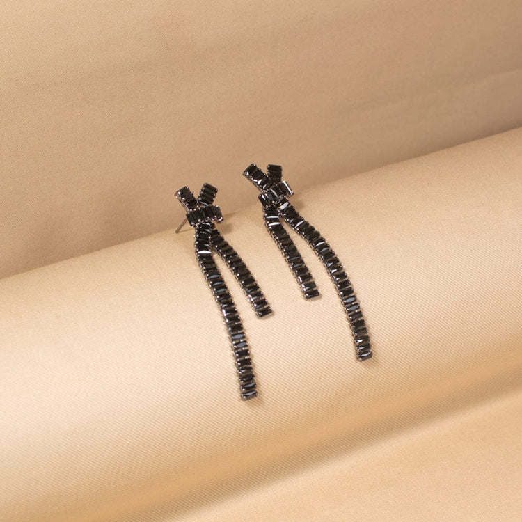 Isla Statement Necklace Set-Black-Glitterati Collection