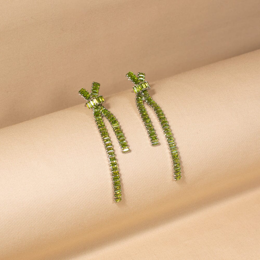 Isla Statement Necklace Set-Green-Glitterati Collection