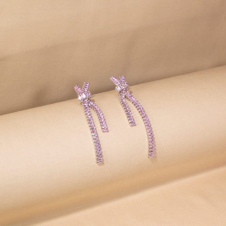 Isla Statement Necklace Set-Purple-Glitterati Collection