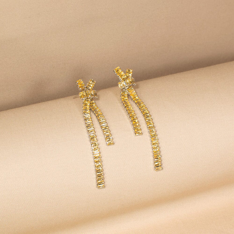 Isla Statement Necklace Set-Yellow-Glitterati Collection