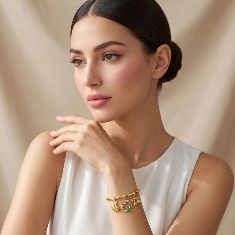 Island Glow Charm Bangle