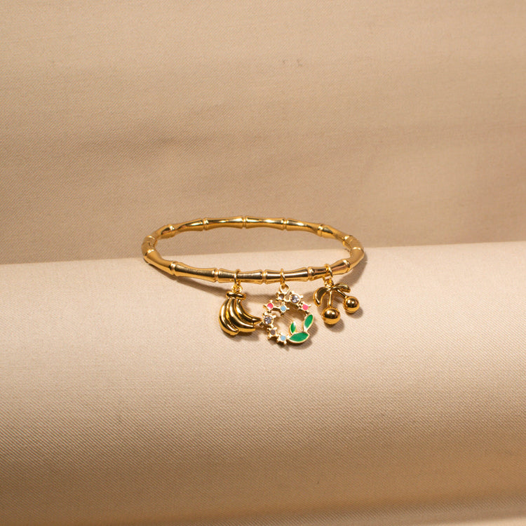 Island Glow Charm Bangle