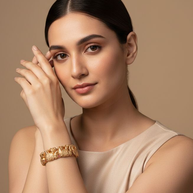 Jali Filigree Openable Kada - Pratha Collection