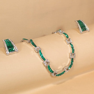 Jasmine Luxury Necklace Set - Glitterati Collection