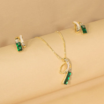 Jeanne Pendant Set - Green - Minima Collection