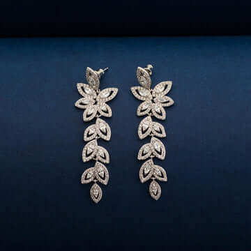 Jeenal Crystal Long Earrings - Blingvine Jewellery