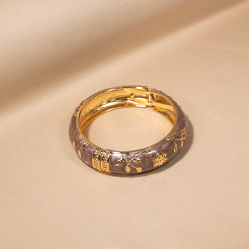 Juno Openable Bangle-Brown