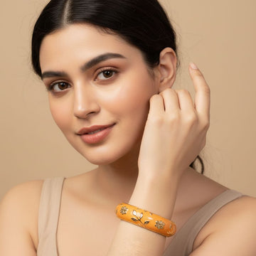 Juno Openable Bangle-Orange