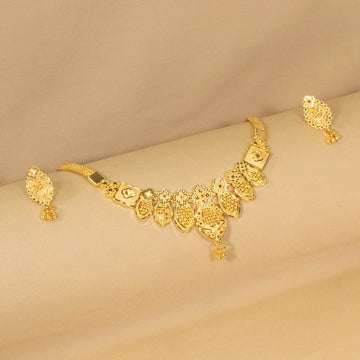 Kaashvi Gold Replica Necklace Set - Alankar Collection