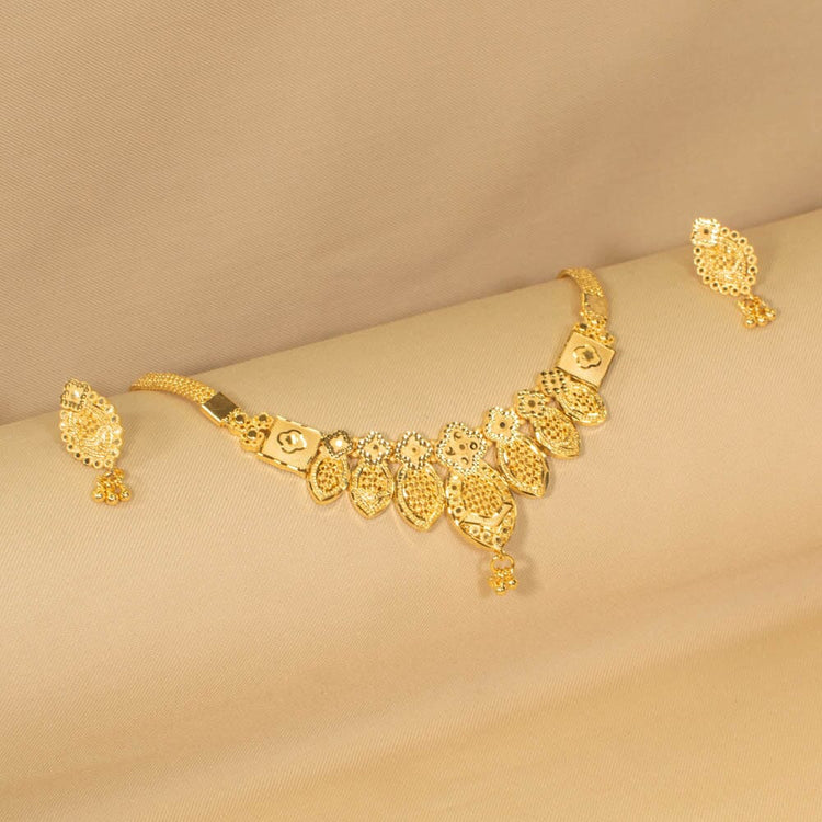 Kaashvi Gold Replica Necklace Set - Alankar Collection