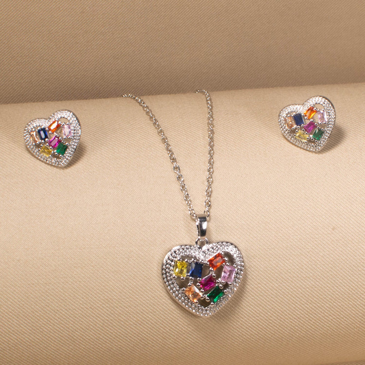 Kaleidoscope Love Pendant Set