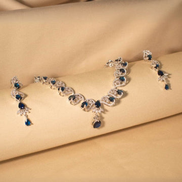 Kesha Necklace Set - Blue - Glitterati Collection