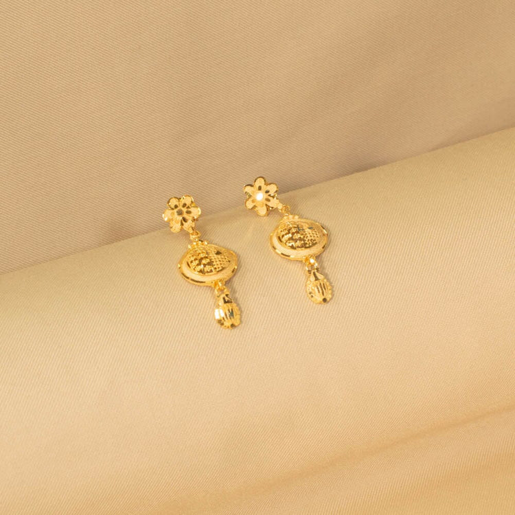 Kimaya Semi Long Gold Replica Necklace Set - Alankar Collection