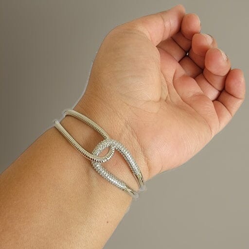 Knotted Bangle Bracelet