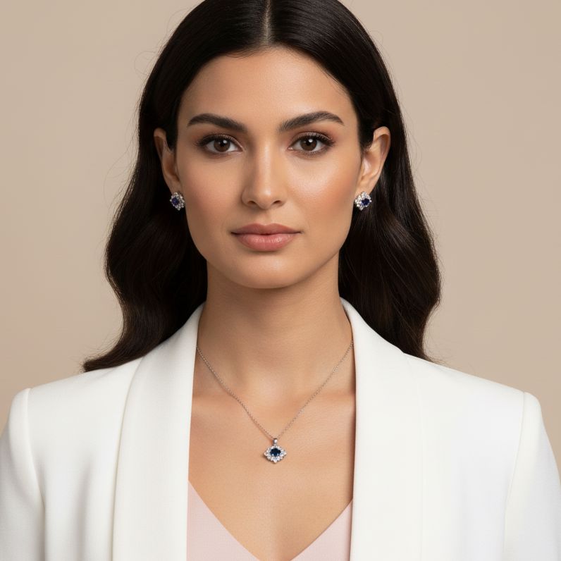 Lara Pendant Set-Glitterati Collection