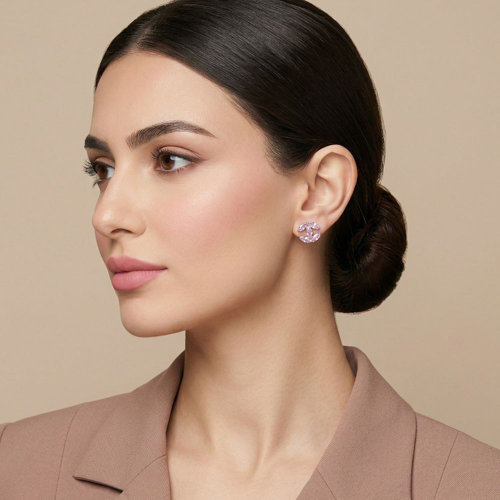 Laurel Studs - Pink