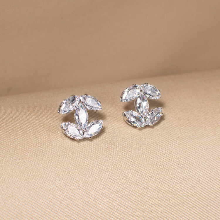 Laurel Studs - Silver