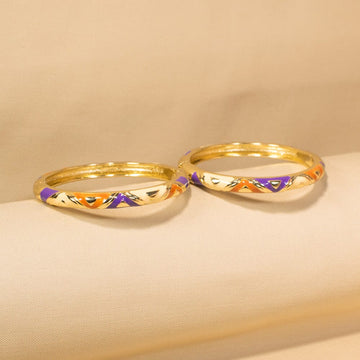 Lavender Bloom Bangles - Pack of 2