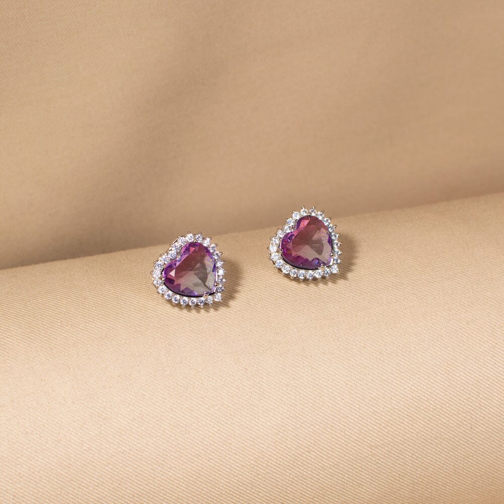 Lavender Love Story Pendant Set