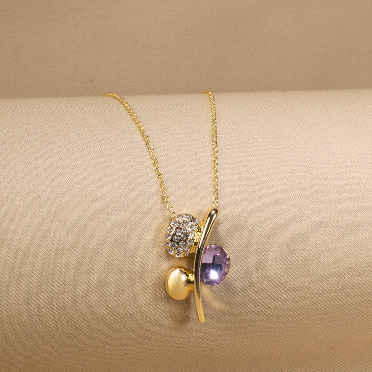 Lavender Orbit Pendant Set