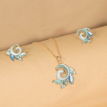 Leaflure Pendant Set - Blue - Nature Collection