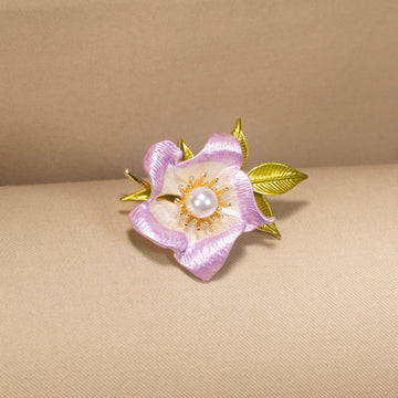 Lilac Grace Pearl Brooch