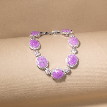 Lilac Ice Halo Bracelet