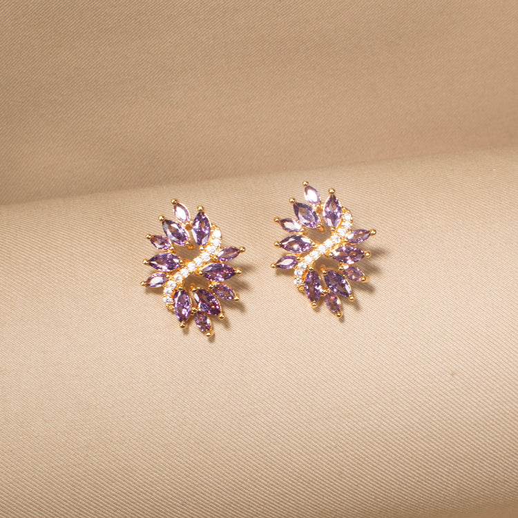 Lilac Leaf Studs