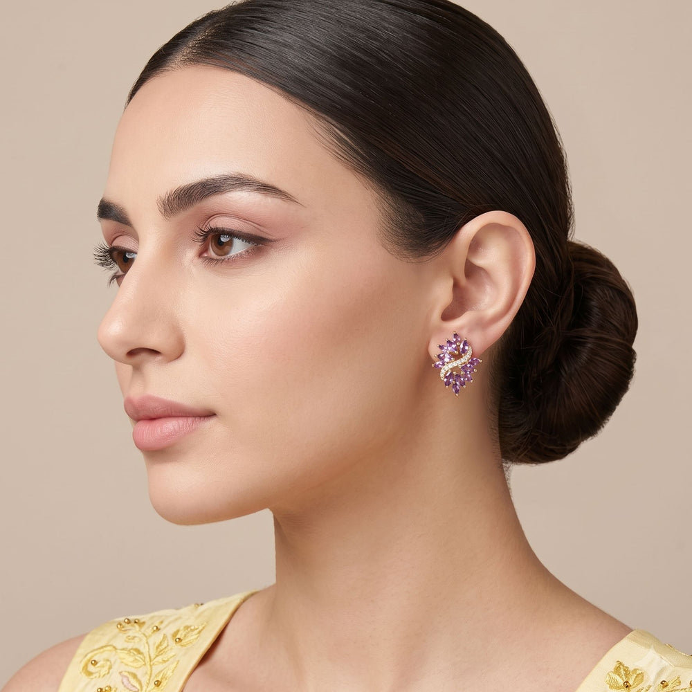 Lilac Leaf Studs