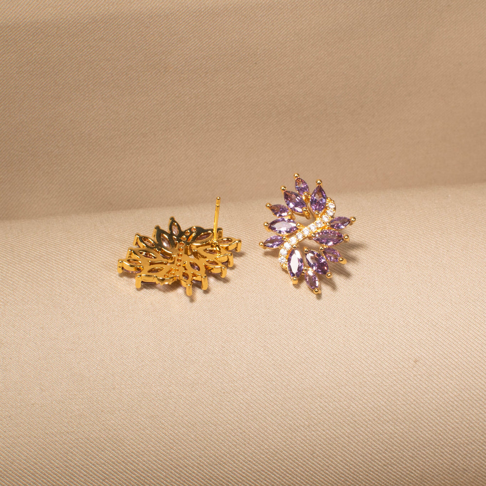 Lilac Leaf Studs