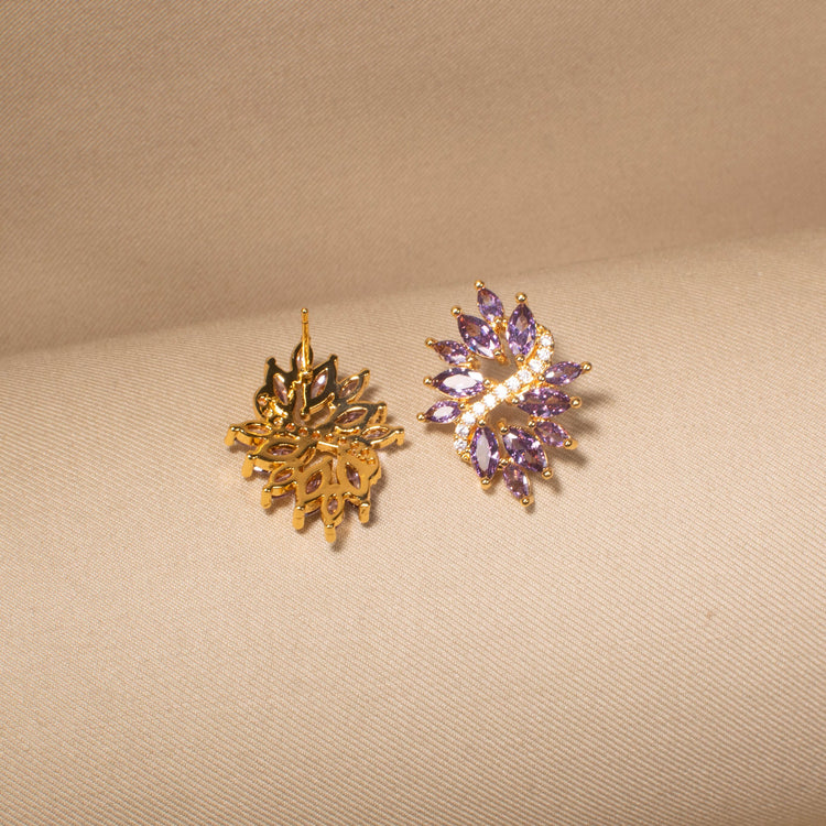 Lilac Leaf Studs