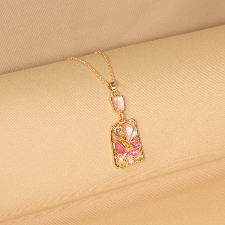 Lilywing Pendant Set - Pink - Nature collection