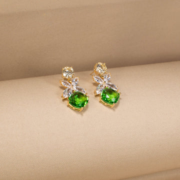 Lime Frost Drop Earrings