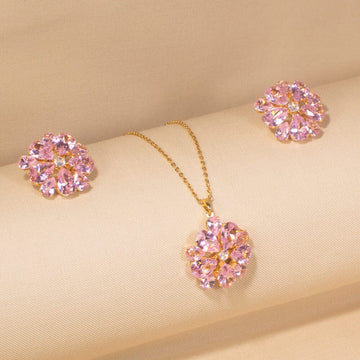 Lumina Pendant Set-Pink-Glitterati Collection