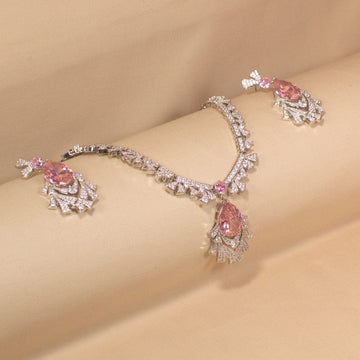 Lumira Blush Luxury Necklace Set - Glitterati Collection