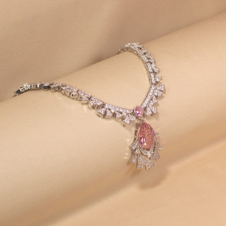 Lumira Blush Luxury Necklace Set - Glitterati Collection