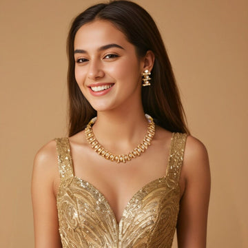 Lunara Necklace Set - Gold - Glitterati Collection