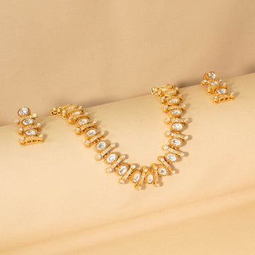 Lunara Necklace Set - Gold - Glitterati Collection