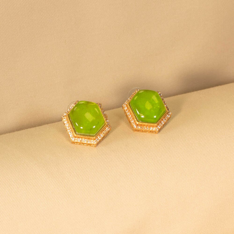 Lunaria Luxe Necklace Set - Green - Glitterati Collection