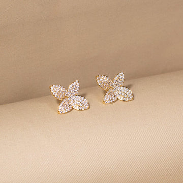 Luxe Four-Leaf Studs