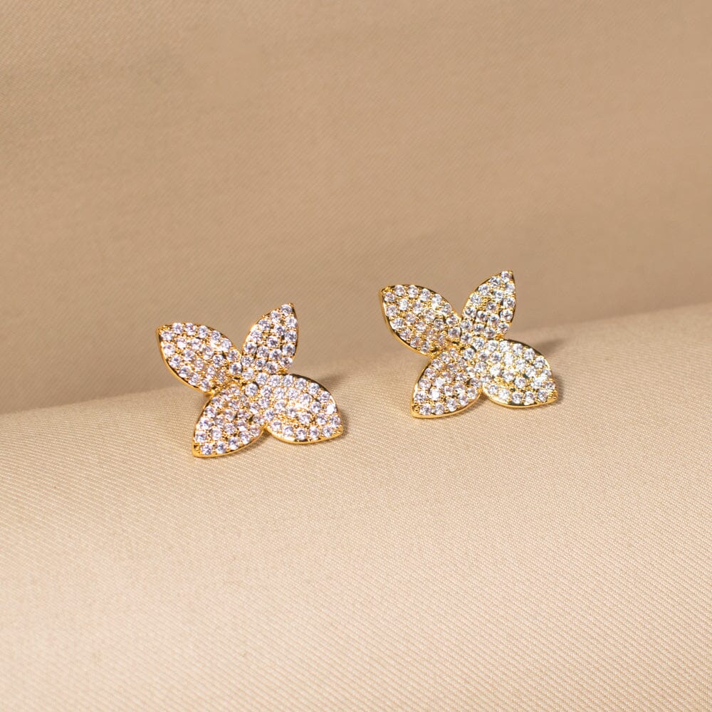 Luxe Four-Leaf Studs