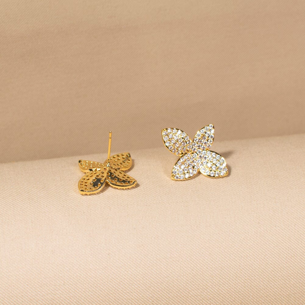 Luxe Four-Leaf Studs