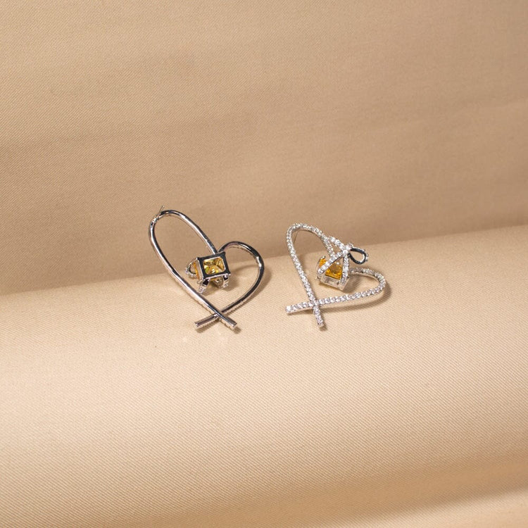 Lyrical Heart Earrings