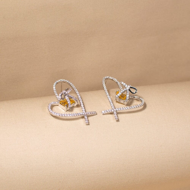 Lyrical Heart Earrings