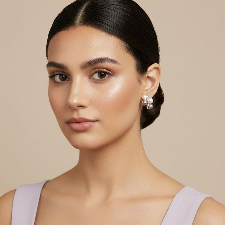 Mabel Studs - Purple