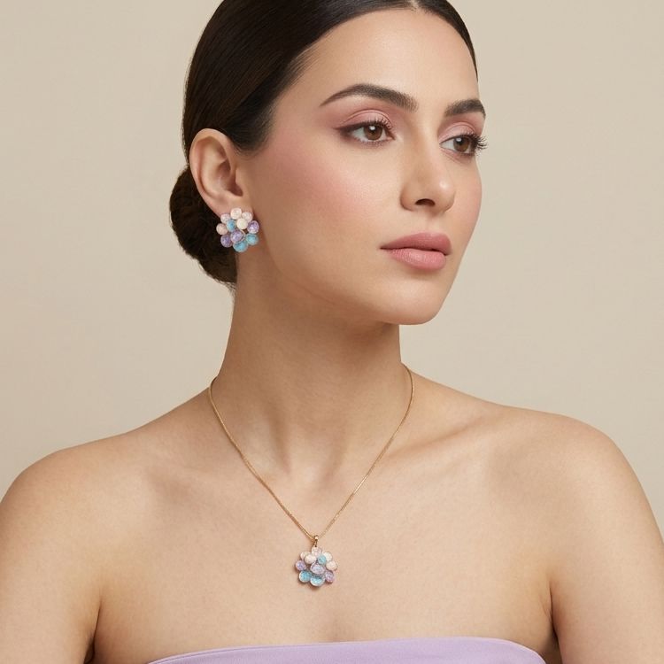 Macaron Bloom Pendant Set