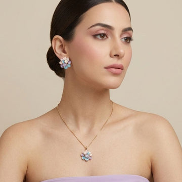 Macaron Bloom Pendant Set