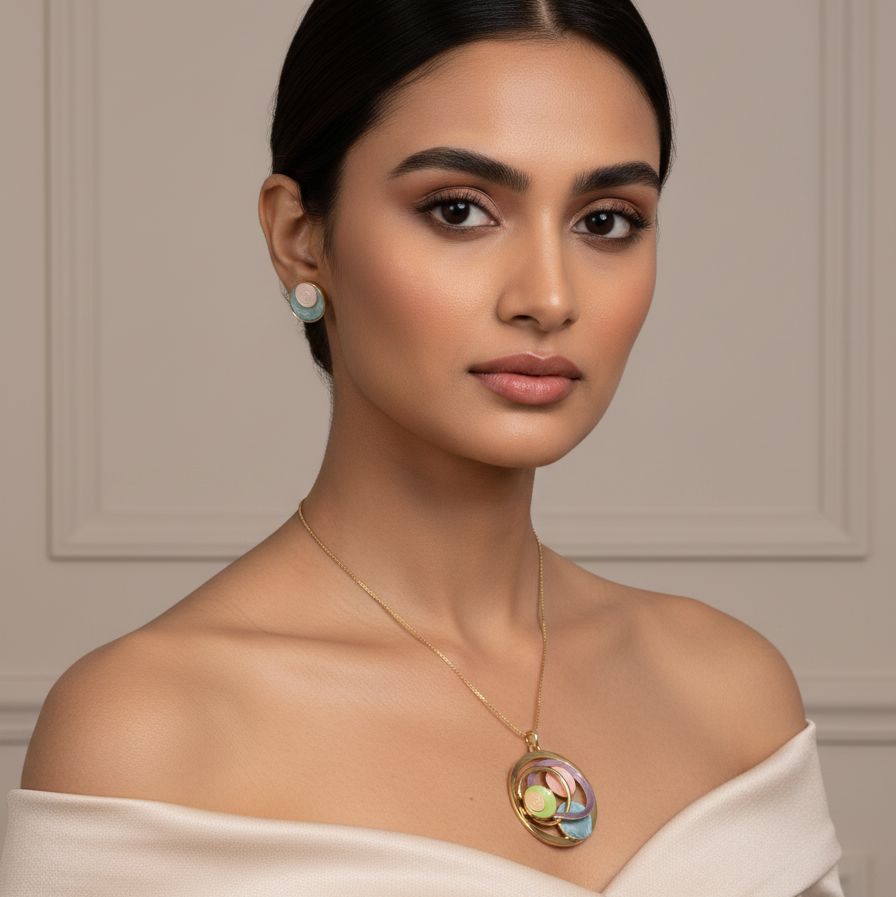 Macaron Pendant Set-Edgy Collection