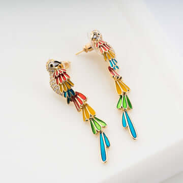 Macaw Designer Earrings